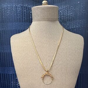 Gold Sunburst Pendant Necklace - Women Jewelry